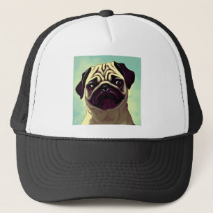 Cutest Pug Ever Trucker Hat Style