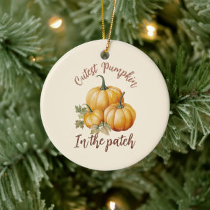 Cutest Pumpkin in the Patch Ceramic Tree Decoration