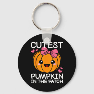 Cutest Pumpkin In The Patch Fun Halloween Thanksgi Key Ring