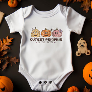Cutest Pumpkin in the Patch Halloween Baby Bodysuit
