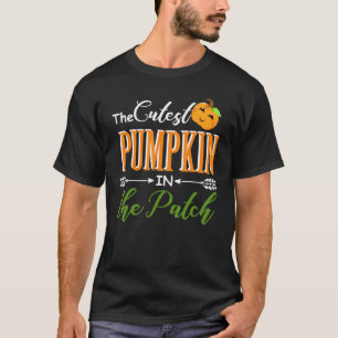 Cutest Pumpkin In The Patch Halloween For Toddler T-Shirt