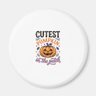 Cutest Pumpkin In The Patch Halloween Shirt Design Magnet