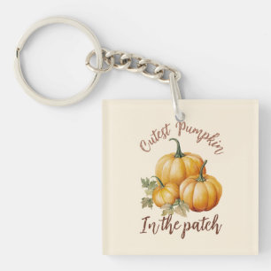 Cutest Pumpkin in the Patch Key Ring