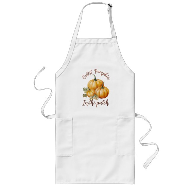 Cutest Pumpkin in the Patch Long Apron (Front)