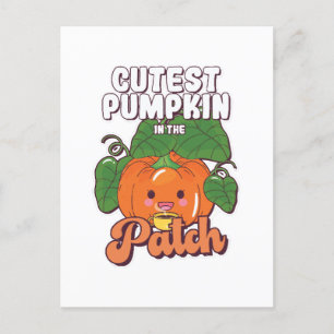 cutest pumpkin in the patch postcard
