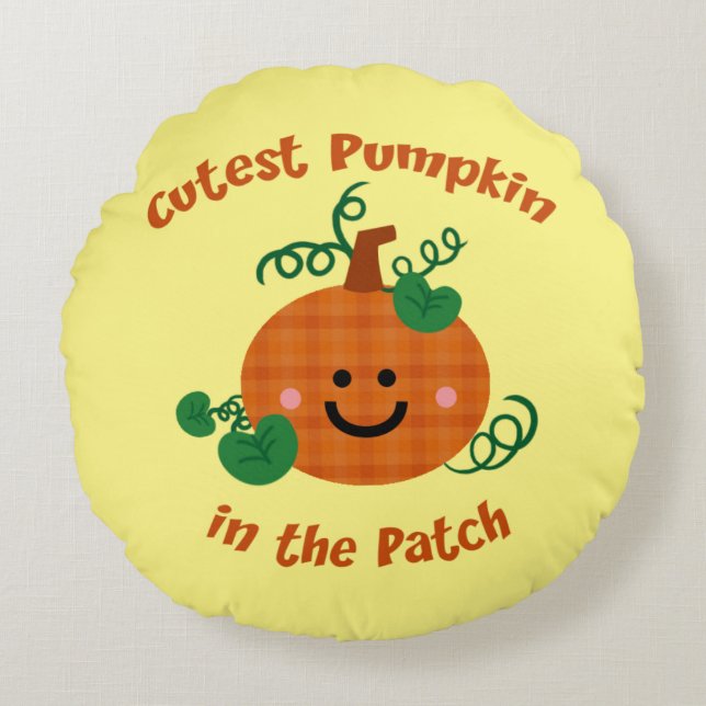 Cutest Pumpkin Round Cushion (Front)