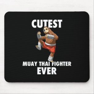 Cutest Sloth Fighter Ever - Muay Thai Kickboxing G Mouse Mat