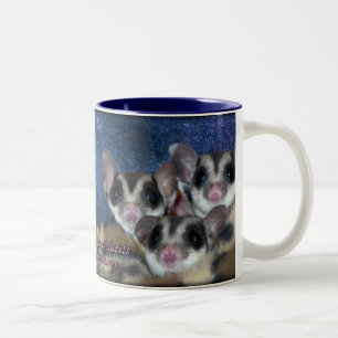 Cutest Sugar Gliders Two-Tone Coffee Mug