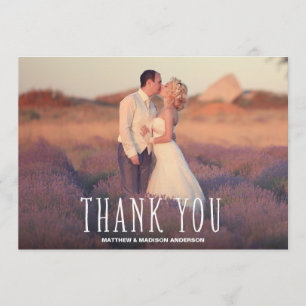 Cutest Thanks   Wedding Thank You Photo Card