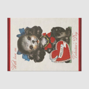 Cutest Valentine's Puppy Ever!! Tissue Paper