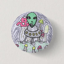 Cutesy Alien Pin by Inspiring Alien