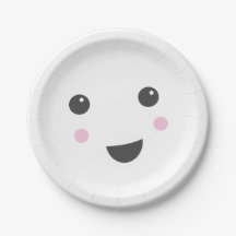 Cutesy Ghost Halloween Party Plate