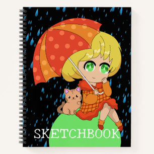 Cutesy Kawaii Girl Notebook