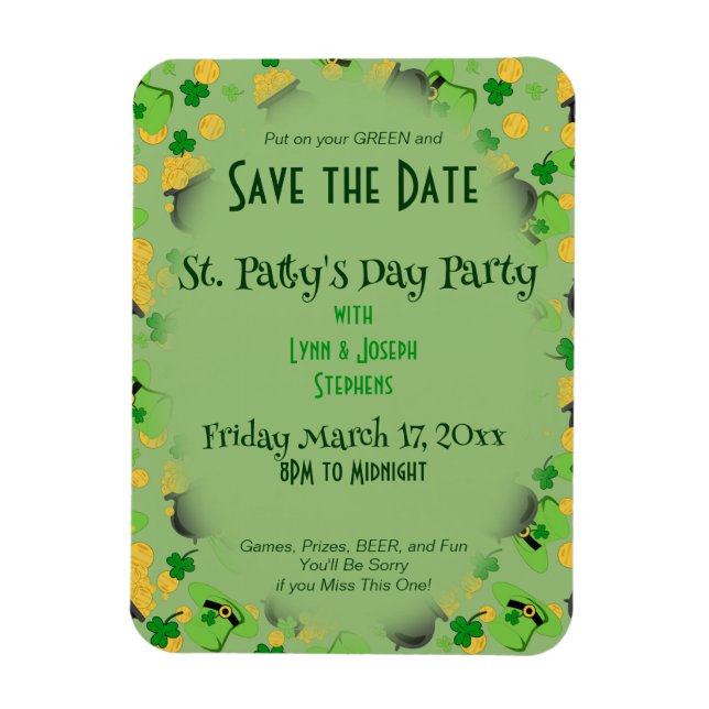 Cutesy Luck for the Irish Magnet (Vertical)