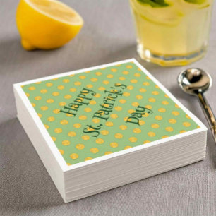 Cutesy Luck for the Irish Paper Napkin