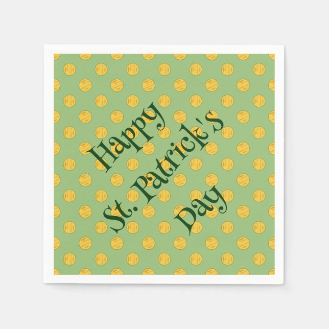 Cutesy Luck for the Irish Paper Napkin (Front)