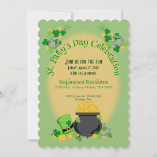 Cutesy Luck for the Irish Party Invitation
