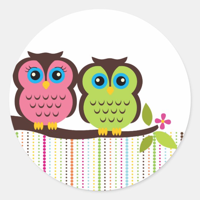 Cutesy Owl Stickers (Front)