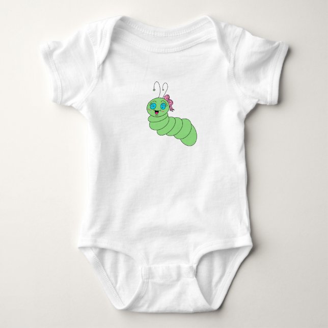 Cutesy Worm Baby Top (Front)