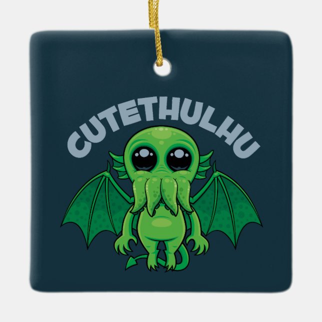 Cutethulhu Ceramic Ornament (Front)