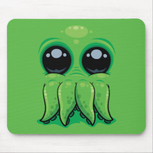 Cutethulhu Cute Cthulhu Face Mouse Mat