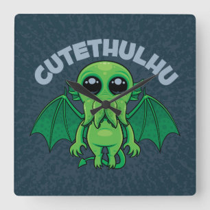 Cutethulhu Square Wall Clock