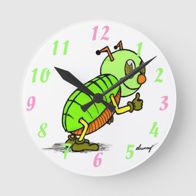 Cutey Bug Wall Clock (Front)