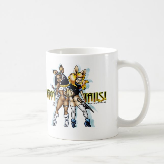 cutey bunny mug! coffee mug (Right)