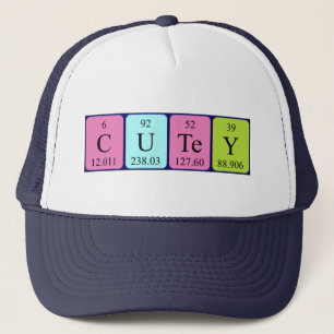 Cutey periodic table name hat