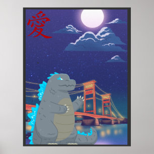 Cutezilla Adorable Monster  Poster