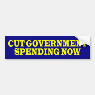 cutGovtSpendingNow Bumper Sticker
