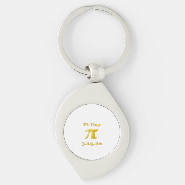 Cutie 3.14 Pi Day Key Ring (Front)