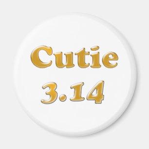 Cutie 3.14 Pi Day Magnet