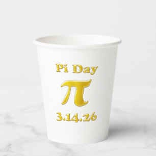 Cutie 3.14 Pi Day  Paper Cups