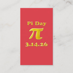 Cutie 3.14 Pi Day t-shirt Business Card