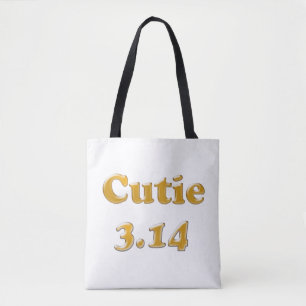 Cutie 3.14 Pi Day Tote Bag