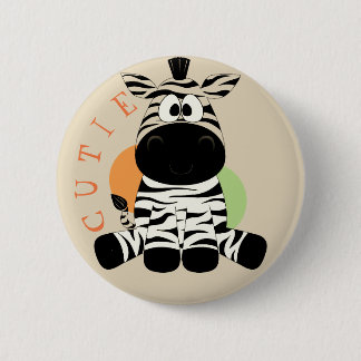 Cutie Baby Zebra Button