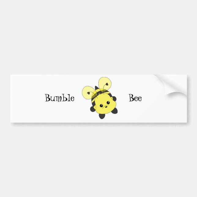 Cutie Bee Bumper Sticker (Front)