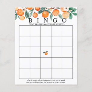 Cutie   Bingo   Baby Shower Games