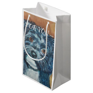 CUTIE BLACK HAVANESE SMALL GIFT BAG