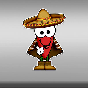 Cutie Cartoon Red Jalapeno Pepper Vinyl