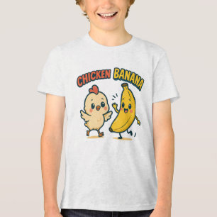 CUTIE CHICKEN BANANA! Tri-Blend SHIRT
