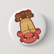 Cutie Crab & Liberty Bell Button