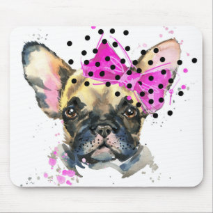 Cutie French Bull Dog Mouse Mat