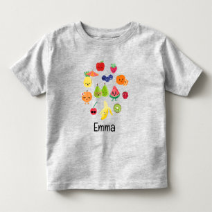 Cutie Fruit Adorable Fruit Kids Personalised Toddler T-Shirt