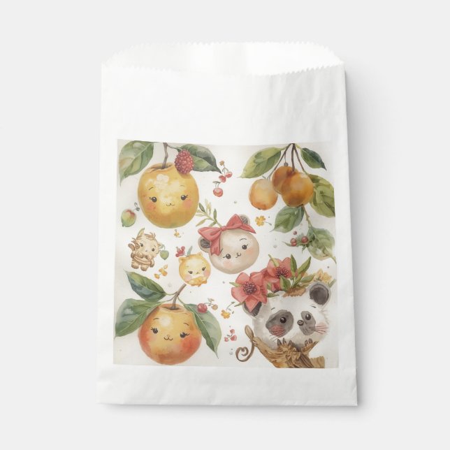 Cutie Fruitie Favour Bags (Front)