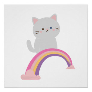 Cutie Kitten Cat Poster