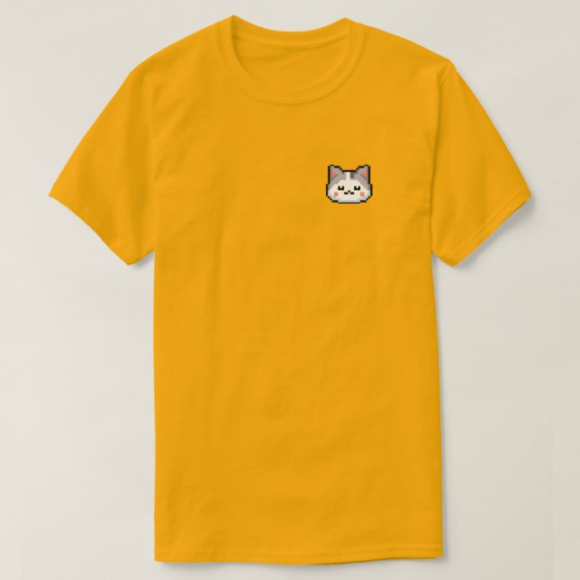 Cutie Kitten Retro Pixel Art Unisex T-Shirt (Design Front)