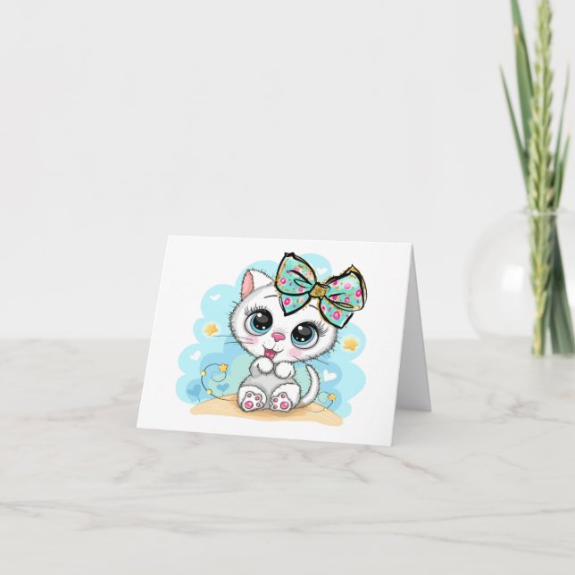 Cutie Kitty Card (Front)