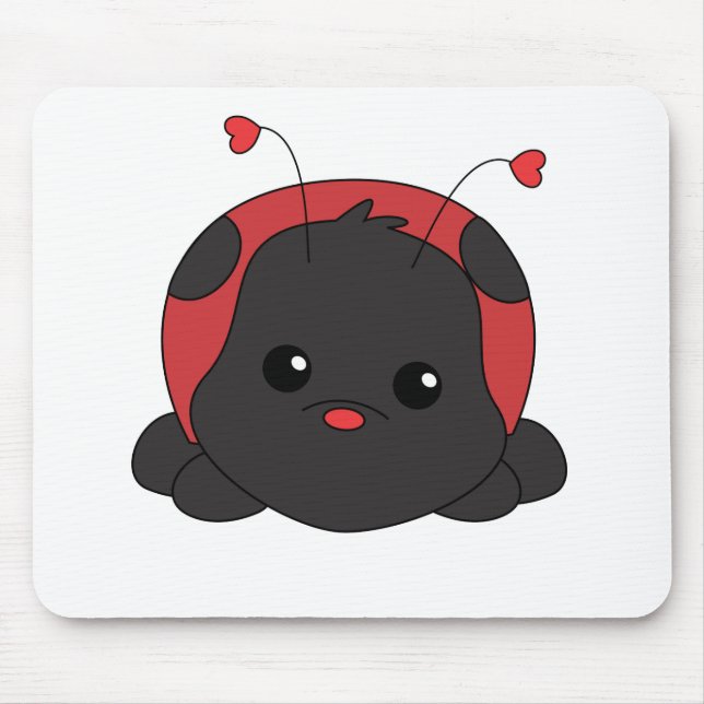 Cutie Lady Bug Mouse Mat (Front)